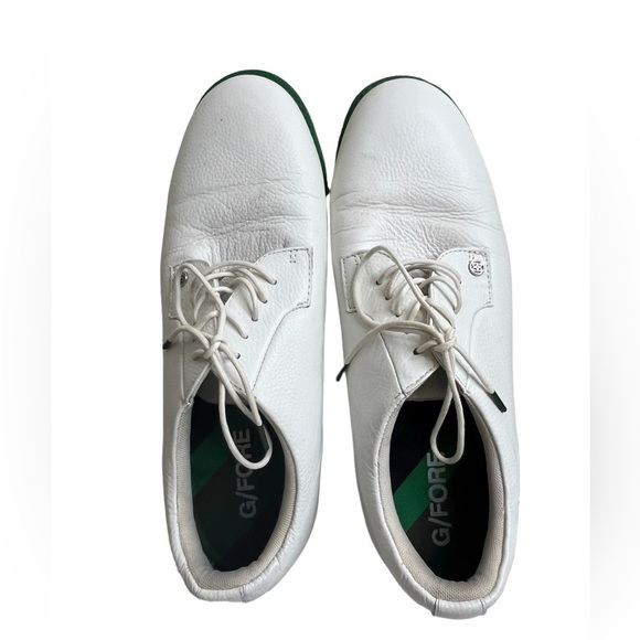 G/Fore Golf Shoes Gallivanter White Pebble Leather Lace Up Men’s size 12 main image 7